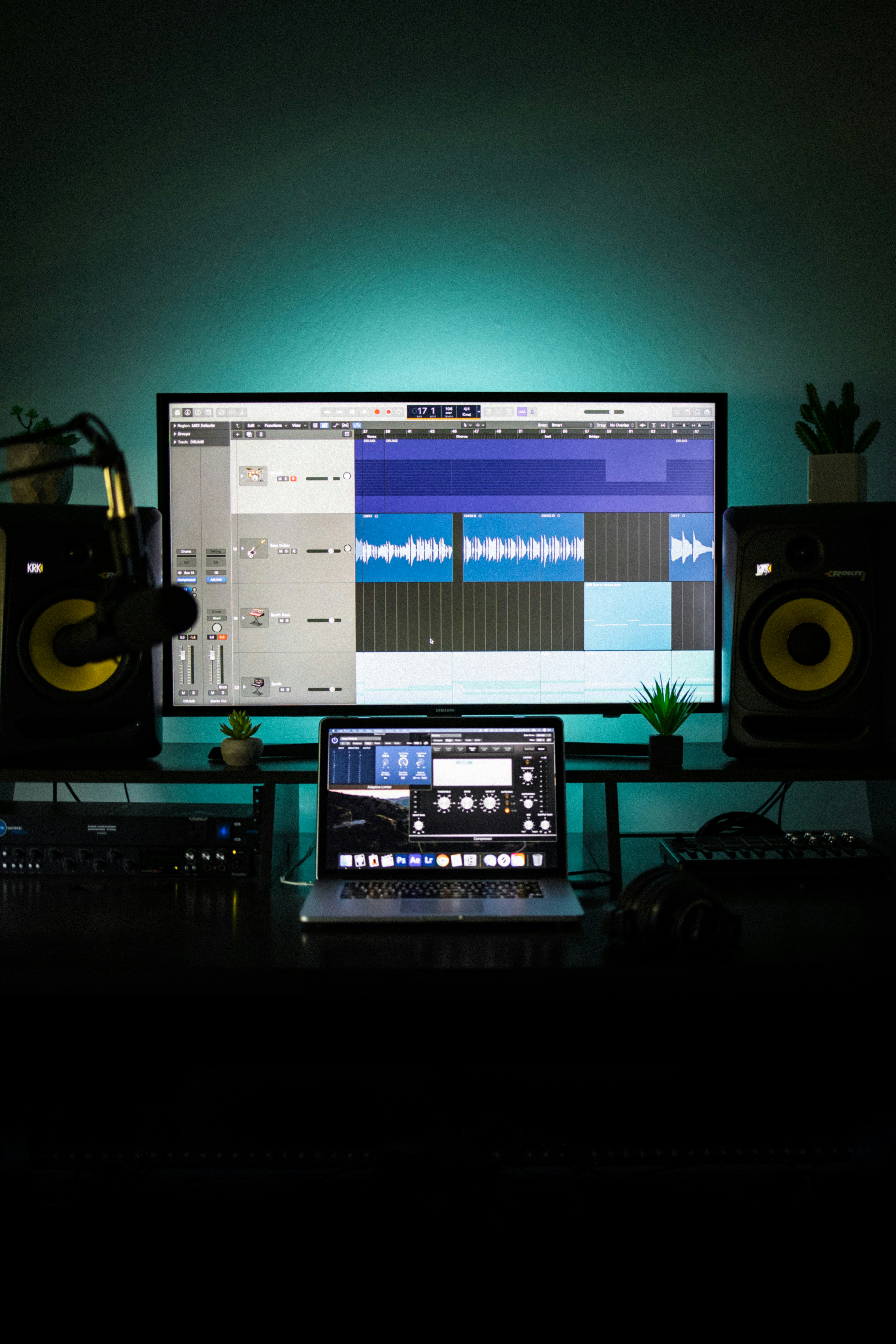 DAW session at Kebony Studios
